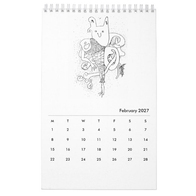 Habitual kalender för varelser 2016 (Feb 2027)