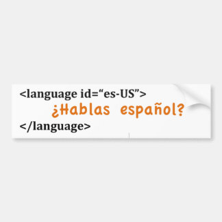 ¿ Hablas español? Bildekal