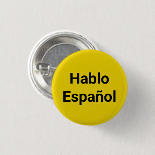 Hablo Español gult I Talar spanska knappar