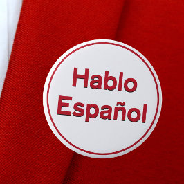 Hablo Español - jag talar spanska Knapp