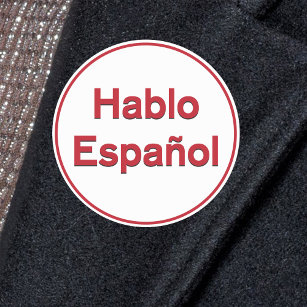 Hablo Español - jag talar spanska Runt Klistermärke