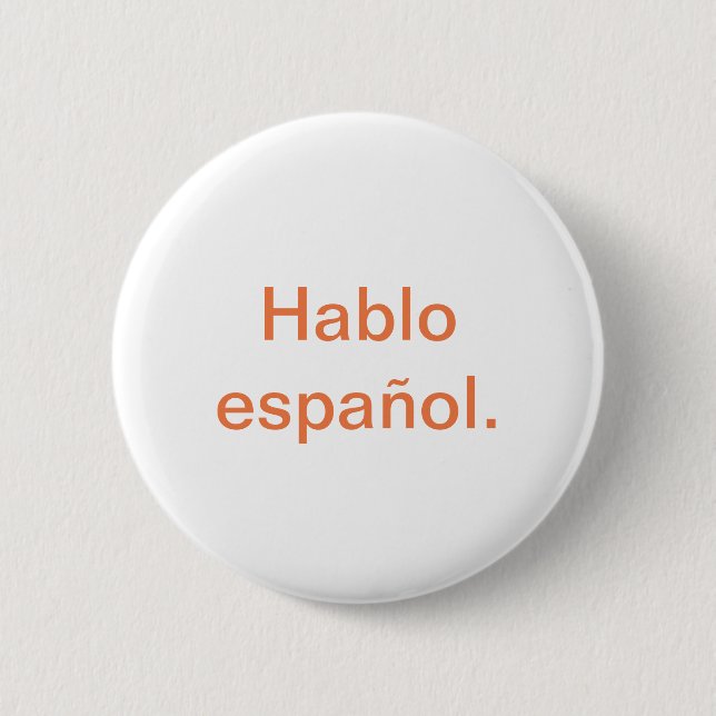 Hablo español knapp (Framsida)