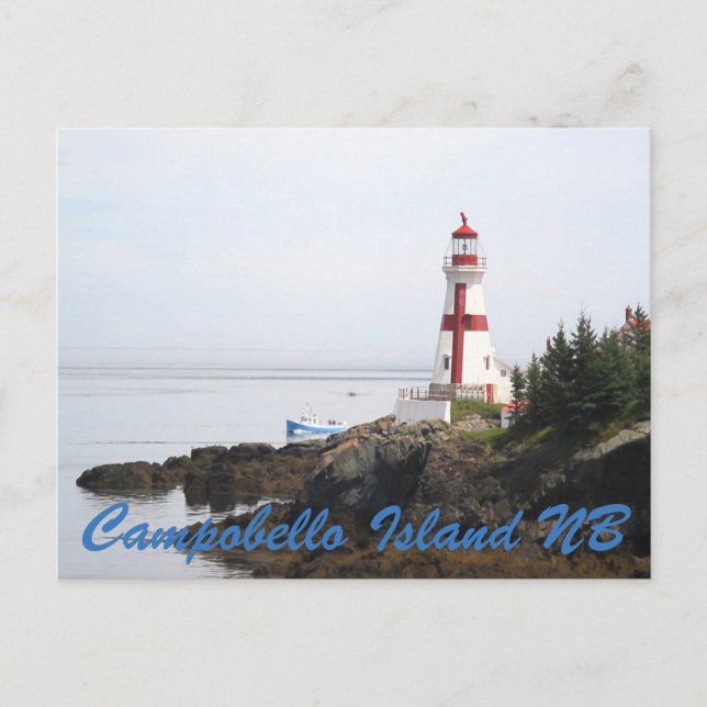 Habor Lightstation Campobello Island New Bronswick Vykort (Framsida)