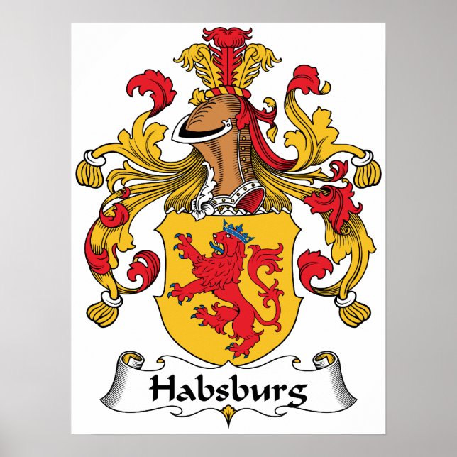 Habsburg Family Crest Poster (Framsidan)