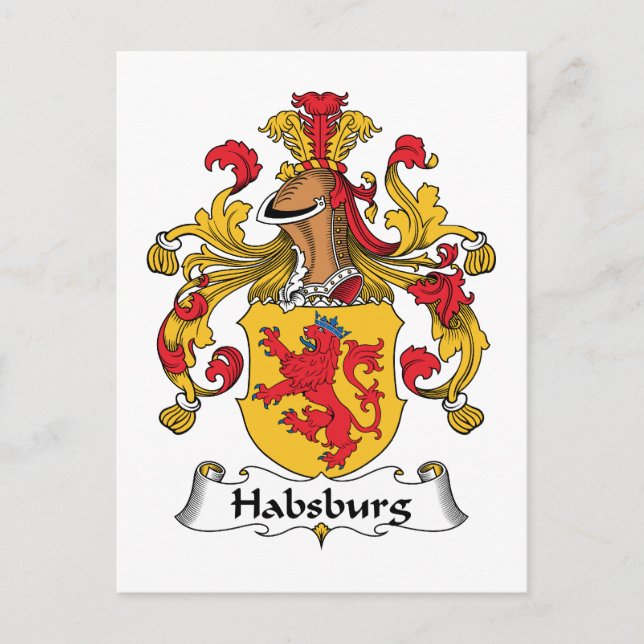 Habsburg Family Crest Vykort (Framsida)