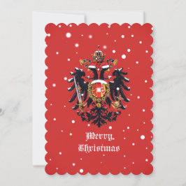 Habsburg "God Jul"-flagga Julkort