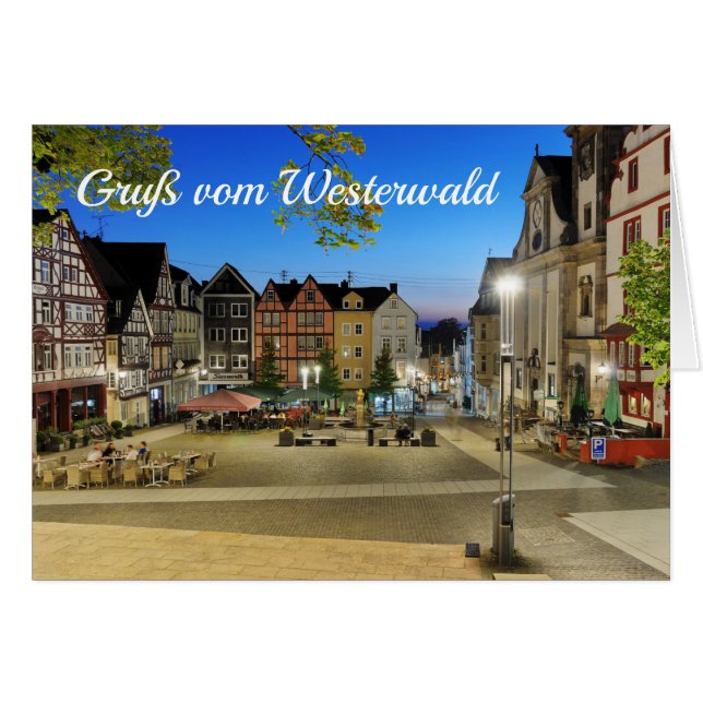 Hachenburg change Markt Hälsningskort (Framsidan Horizontal)