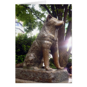hachikō hälsningskort