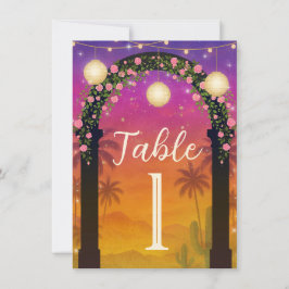 Hacienda Sunset Livlig Fiesta Bordskort