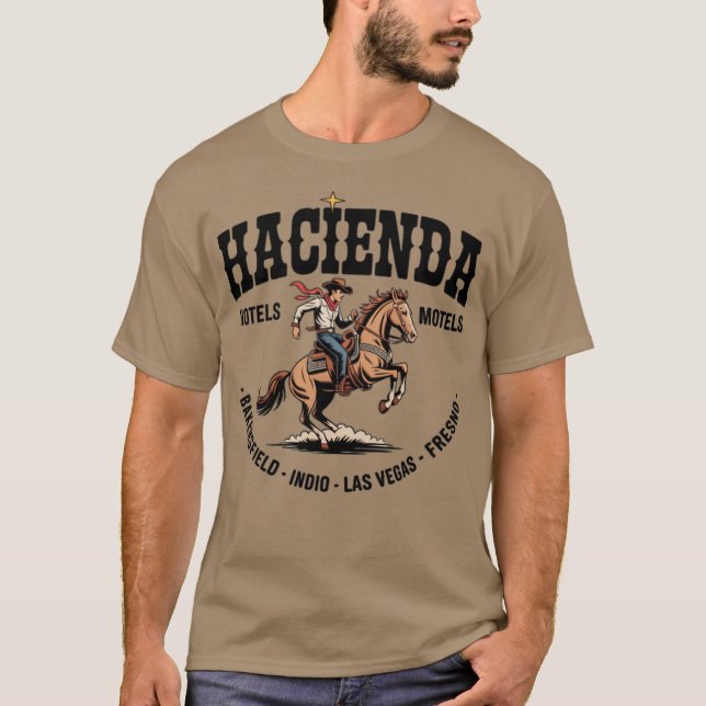 Hacienda - Vintage Las Vegas T Shirt (Framsida)