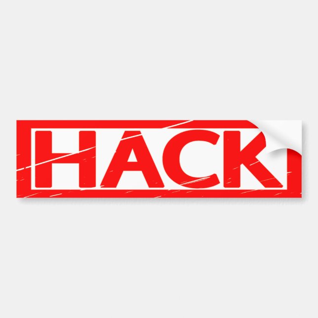 Hack Frimärke Bildekal (Framsidan)