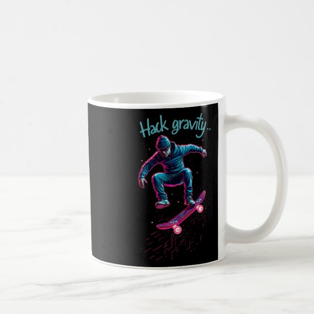 Hack Gravity Skateboard Skridskoåkning Skridskoåka Kaffemugg (Höger)