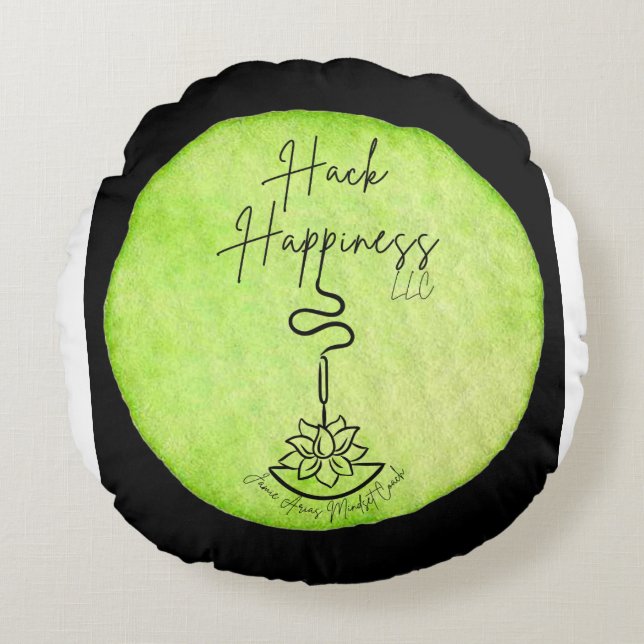 Hack Happitation Meditation Pillow Rund Kudde (Framsidan)