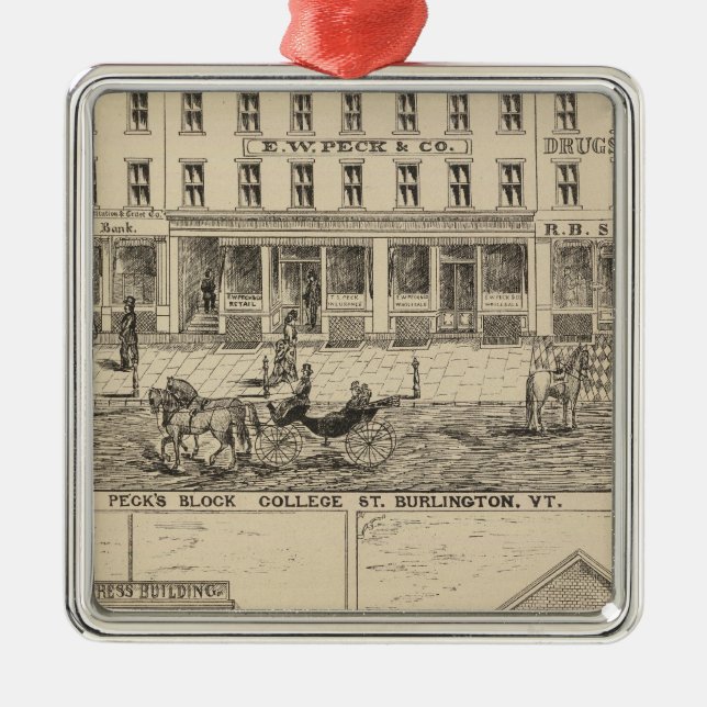 Hack kvarter julgransprydnad metall (Framsidan)