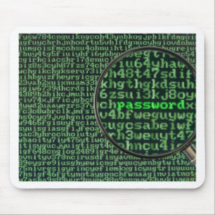 Hacka för lösenord musmatta