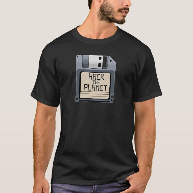 Hacka planetdisketten t shirt (Framsida)