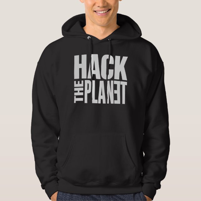 Hacka Planeten Hoodie (Framsida)