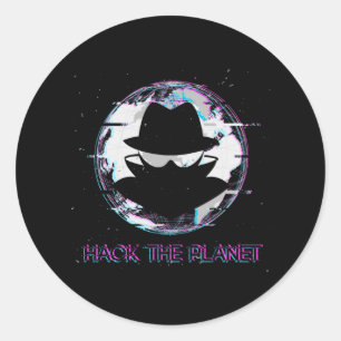 Hacka planeten runt klistermärke
