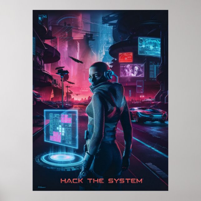 Hacka systemet poster (Framsidan)