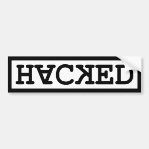Hackad bildekal