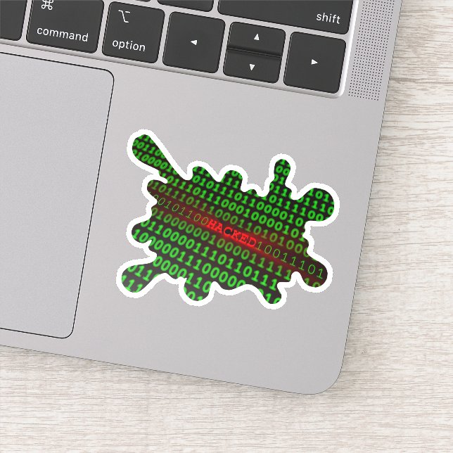 Hackad Klistermärken (Detalj)