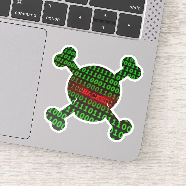 Hackad Klistermärken (Detalj)