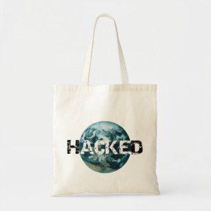 Hackad Planet Earth Commuter Bagings Tygkasse