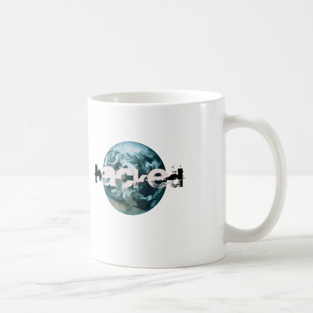 Hackad Planet Earth Kaffemugg (Höger)