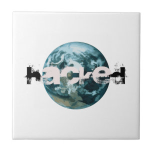 Hackad Planet Earth Kakelplatta