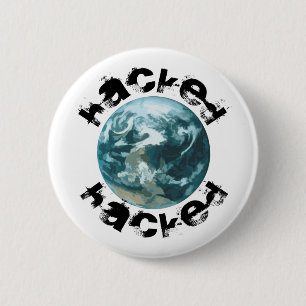 Hackad Planet Earth Knapp