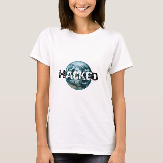 Hackad Planet Earth Tee (Framsida)