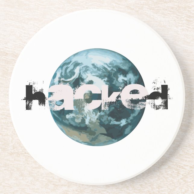 Hackad Planet Earth Underlägg Sandsten (Framsidan)