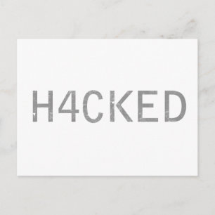 hackad vykort