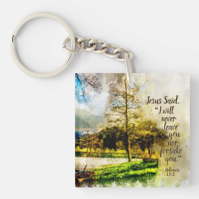 Hackar 13:5 Jag kommer aldrig att lämna dig eller  (Framsidan)