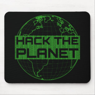Hackar på Planet Grönt-datorns Hacker Design Musmatta