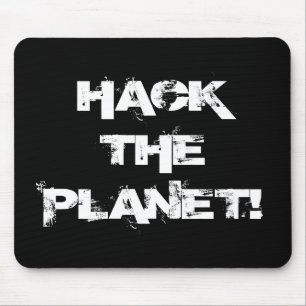 Hackar på planetmusmattan musmatta