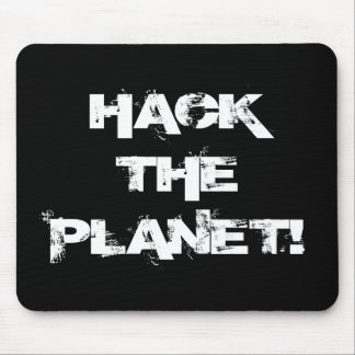Hackar på planetmusmattan musmatta
