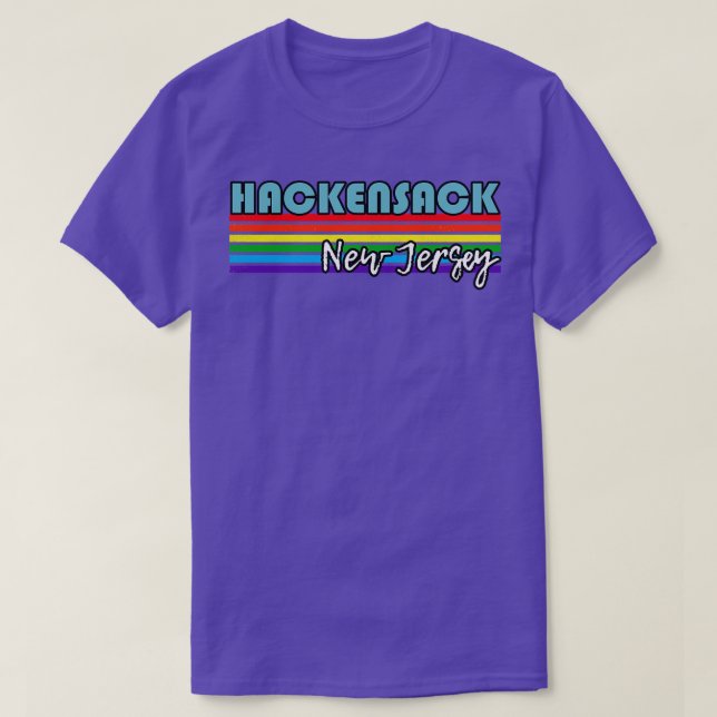 Hackensack New jersey Pride Hackensack LGBT Gift T Shirt (Design framsida)