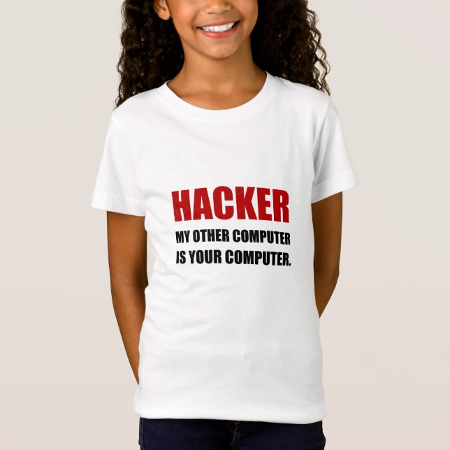 Hacker annan din dator t shirt (Framsida)