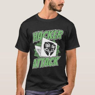 Hacker Attack White Hat Black Hat, etisk hackning T Shirt