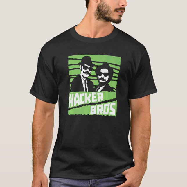 Hacker Bros Coder Software Ingenjör Programming C T Shirt (Framsida)