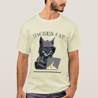 Hacker Cat T Shirt