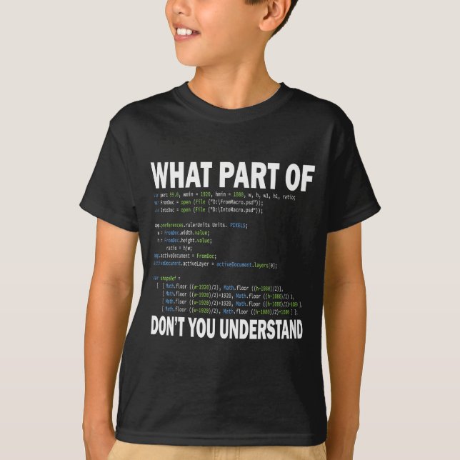 Hacker Computer Programmer Apparel Coding What Par T Shirt (Framsida)