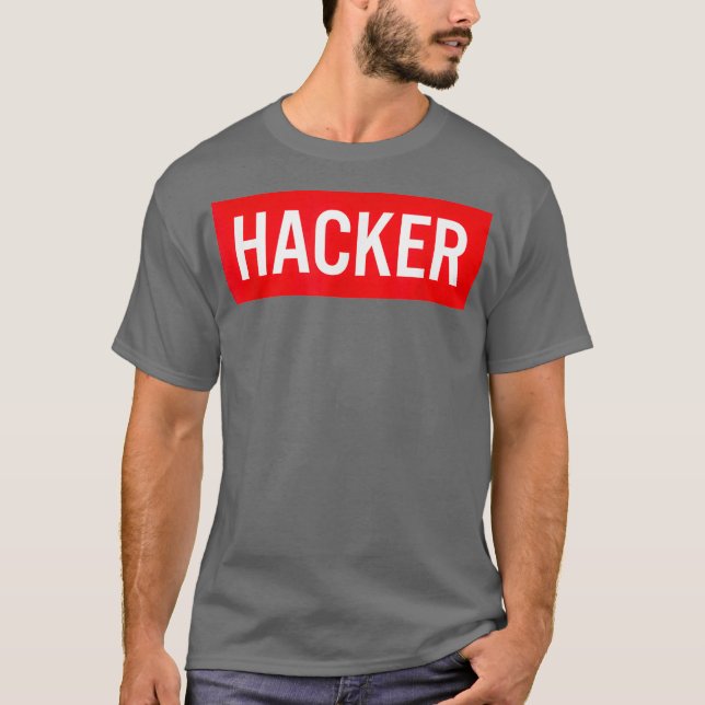 HACKER Cyber Security Ingenjör IT System T Shirt (Framsida)