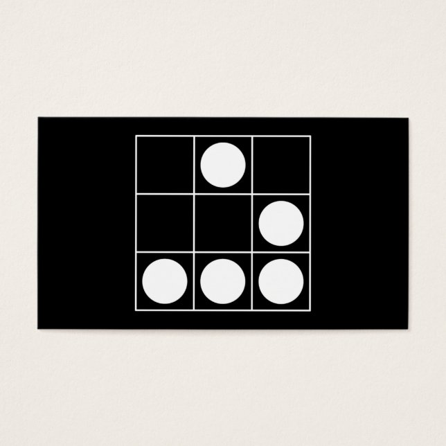 Hacker Emblem Visitkort (Framsidan)