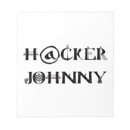 hacker johnny anteckningsblock