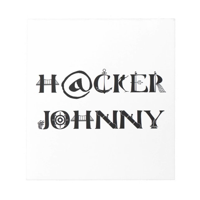 hacker johnny anteckningsblock (Framsida)