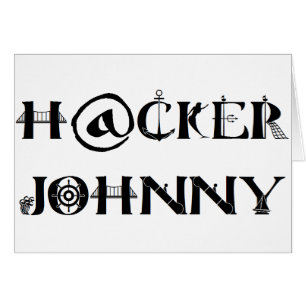 hacker johnny hälsningskort