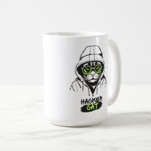 Hacker-katt Kaffemugg