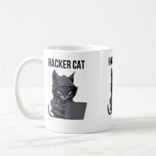 Hacker-katt Kaffemugg